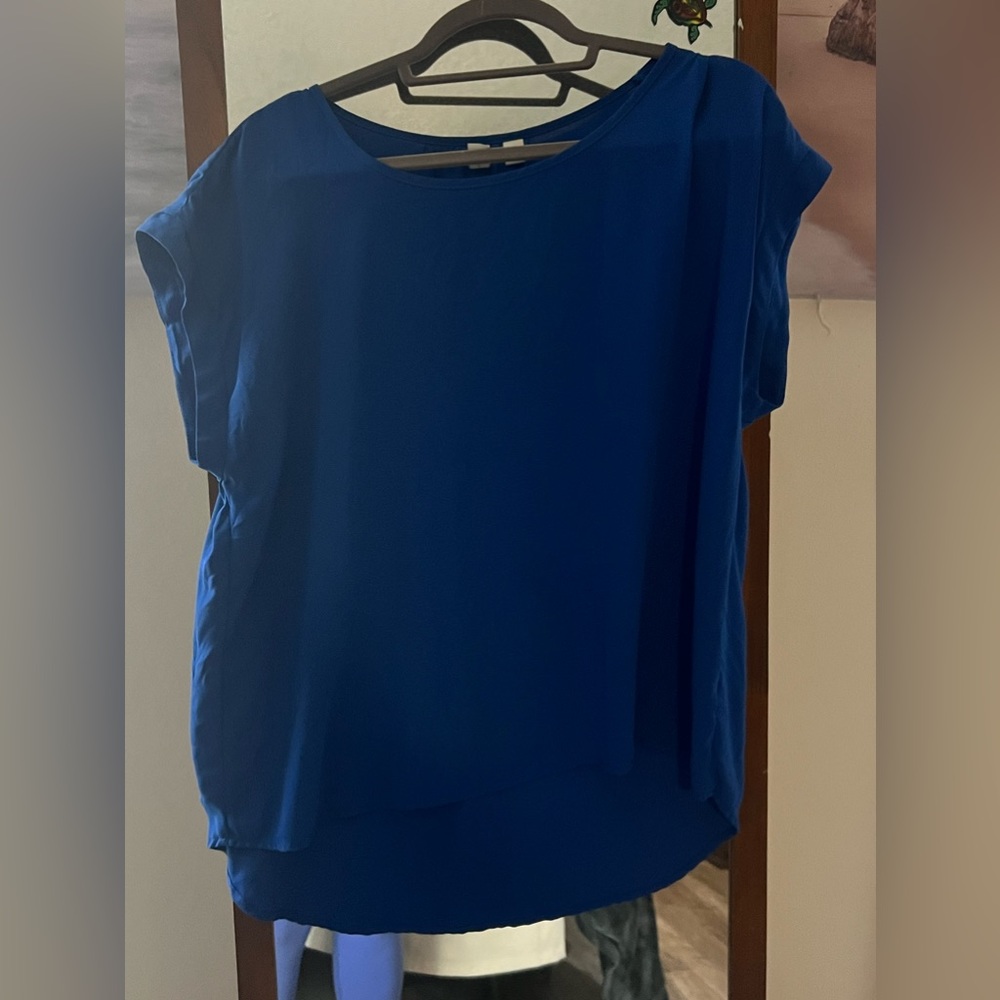 Tacera Bright Blue Top